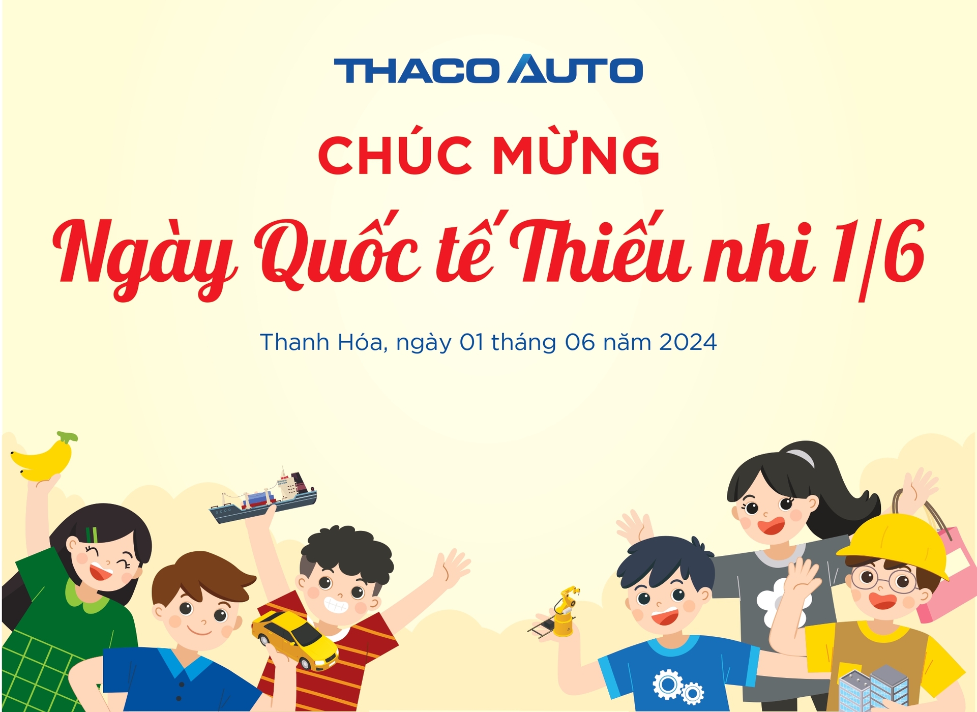 CÙNG THACO AUTO THANH HÓA VUI TẾT THIẾU NHI 01/06