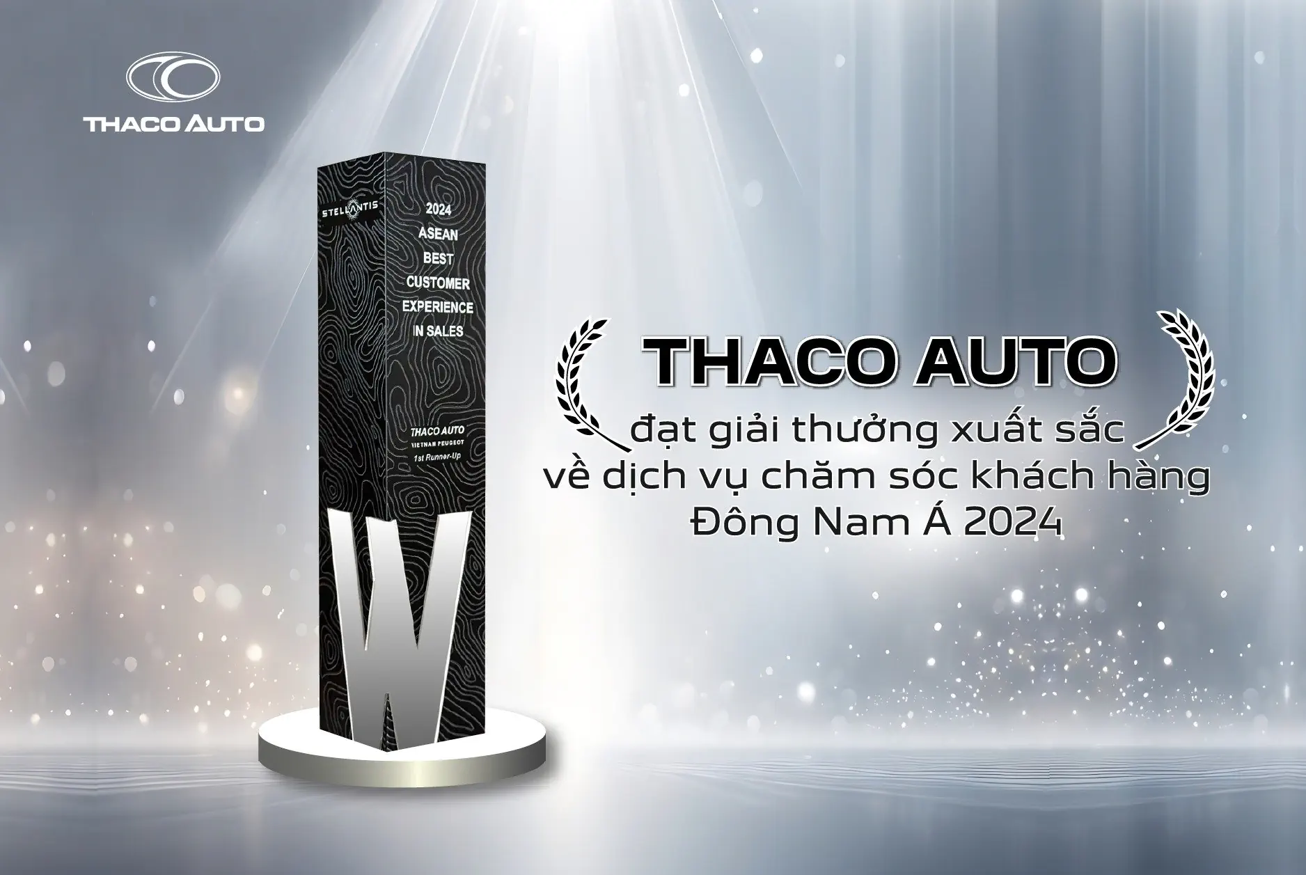 THACO AUTO ĐẠT GIẢI THƯỞNG XUẤT SẮC VỀ DỊCH VỤ CHĂM SÓC KHÁCH HÀNG KHU VỰC ĐÔNG NAM Á NĂM 2024