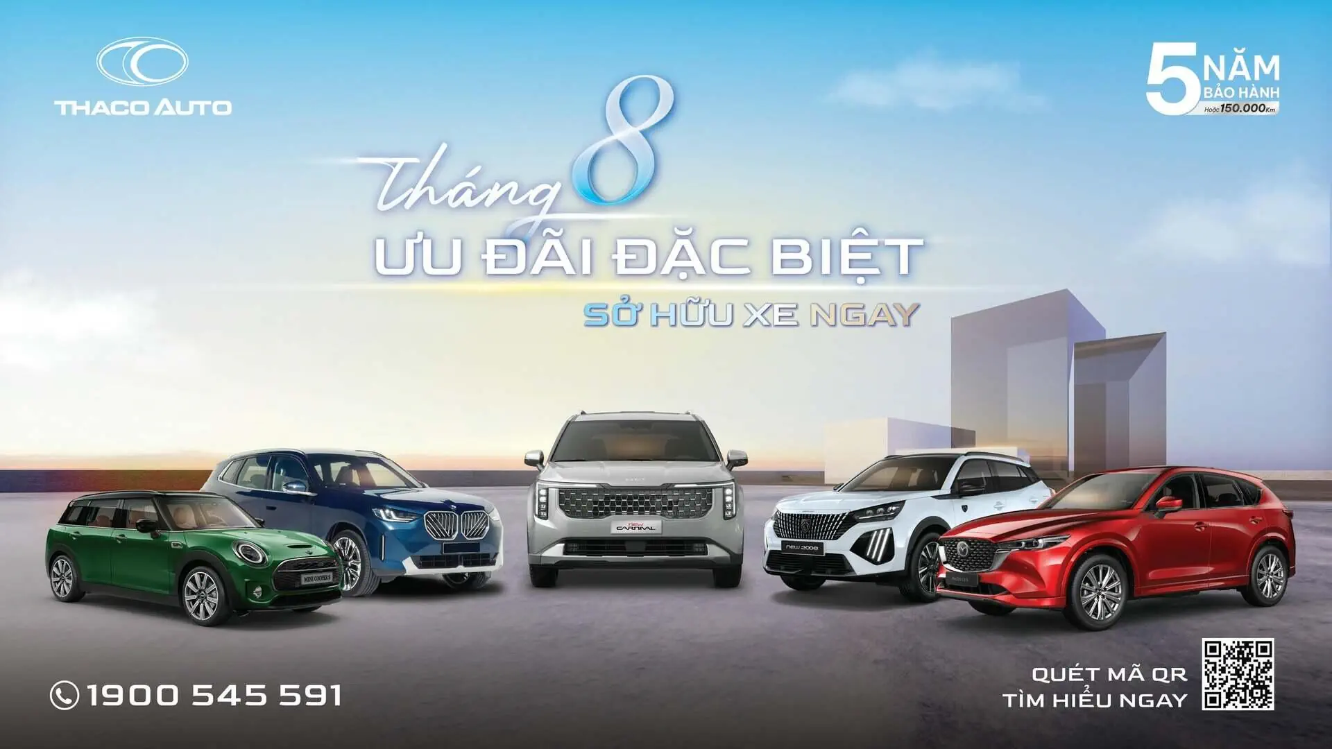 THACO AUTO ưu đãi đặc biệt cho nhiều dòng xe du lịch